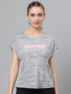 MKH Typography Printed Extended Sleeves Dri-FIT Relaxed Fit Sports T-shirt | Grocsy