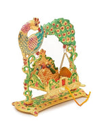Labhcart Metal laddu Gopal Jhula Palna for Laddu Gopal Ji for 0 to 3 Number)(D12) | Grocsy