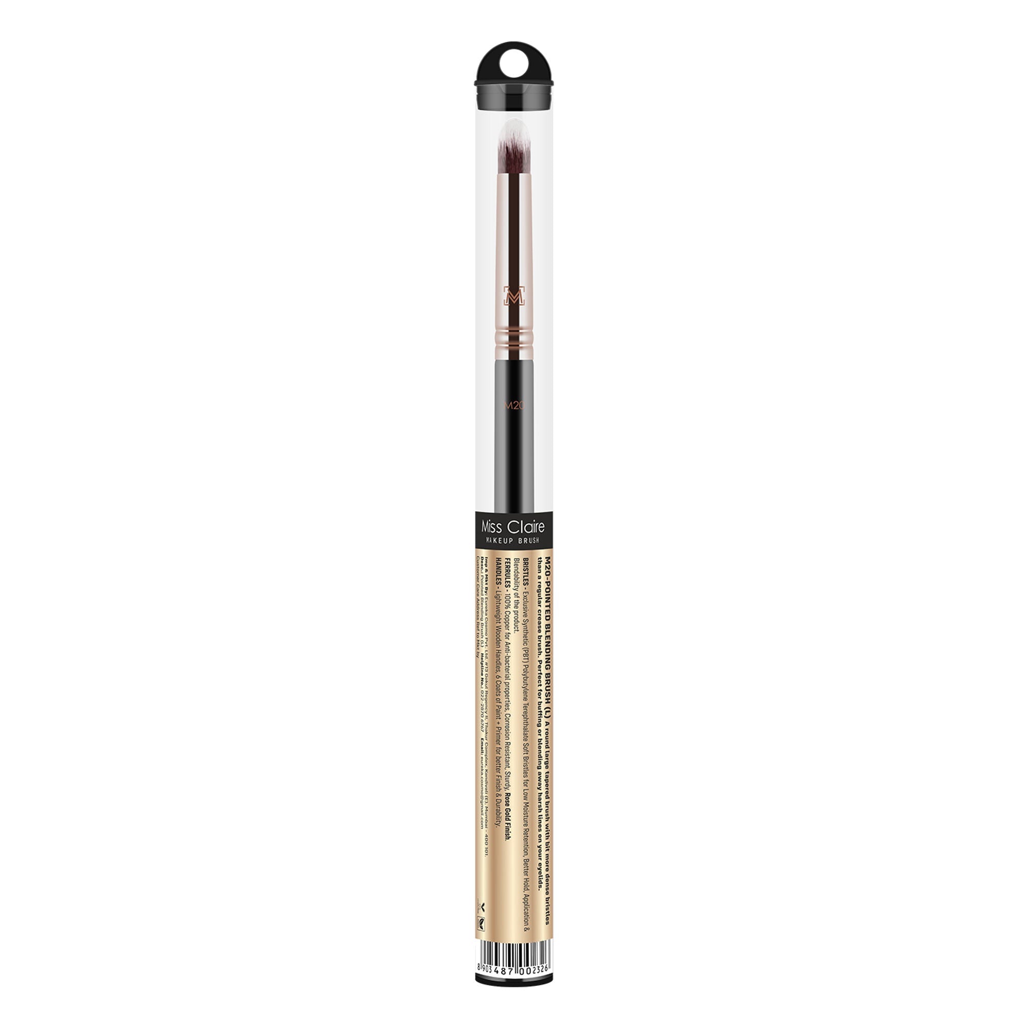 Miss Claire M20 - Pointed Blending Brush (L) - Rose Gold | Grocsy