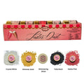 Confect Edible Luster Dust – Pack of 5 | Black, White, Silver, Pink, Gold | | Grocsy