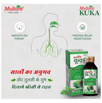 Multani Combo Pack of Kuka Cough Syrup 100ml and Tulsi Ginger Kuka Cough 36 Lozenges | Grocsy