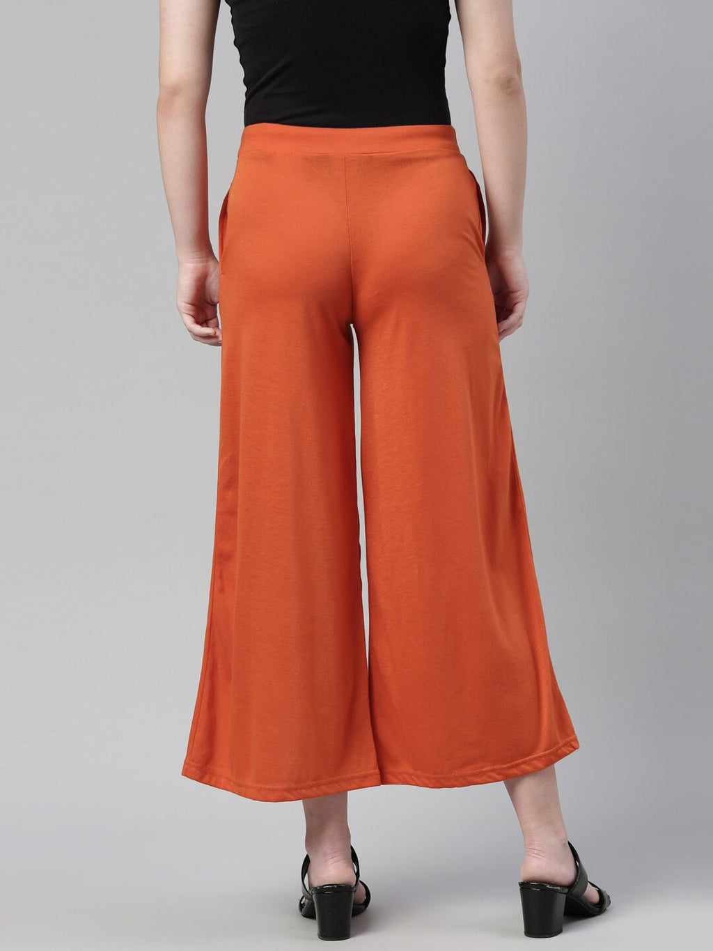 Souchii Red Knitted Ethnic Palazzos | Grocsy