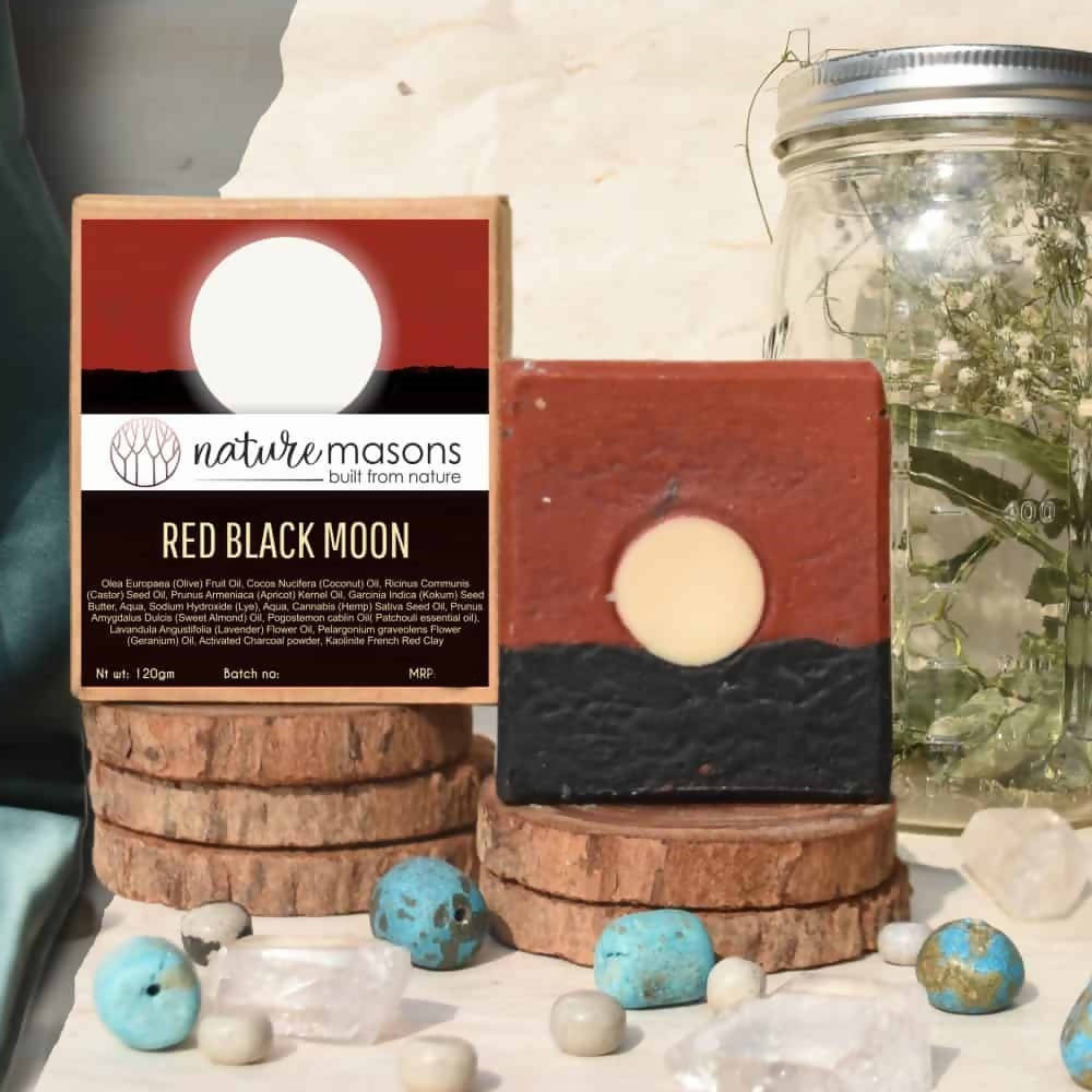 Nature Masons Red Black Moon Artisanal Cold Process Soap | Grocsy