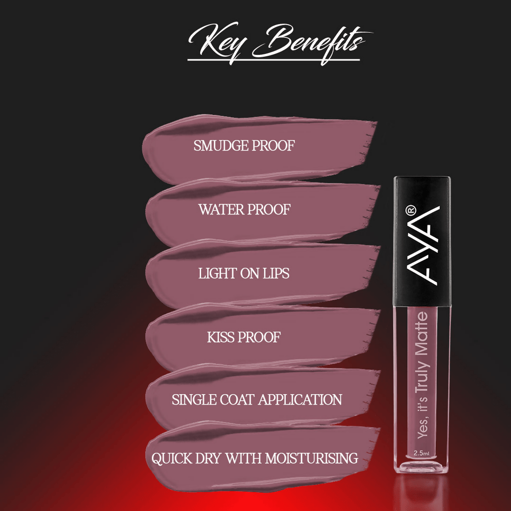 AYA Yes It's Truly Matte Liquid Lipstick - 04 Castle | Grocsy