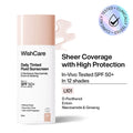 Wishcare Daily Fluid Tinted Sunscreen SPF50PA++++ - L101 | Grocsy