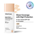 Wishcare Daily Fluid Tinted Sunscreen SPF50PA++++ - L104 | Grocsy