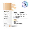 Wishcare Daily Fluid Tinted Sunscreen SPF50PA++++ - M201 | Grocsy