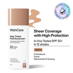 Wishcare Daily Fluid Tinted Sunscreen SPF50PA++++ - M204 | Grocsy