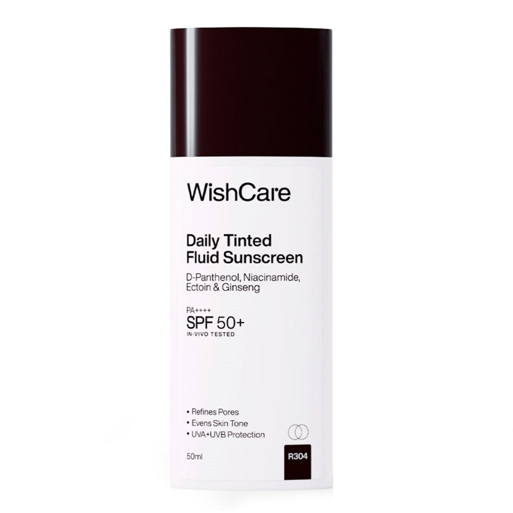 Wishcare Daily Fluid Tinted Sunscreen SPF50PA++++ - R304 | Grocsy
