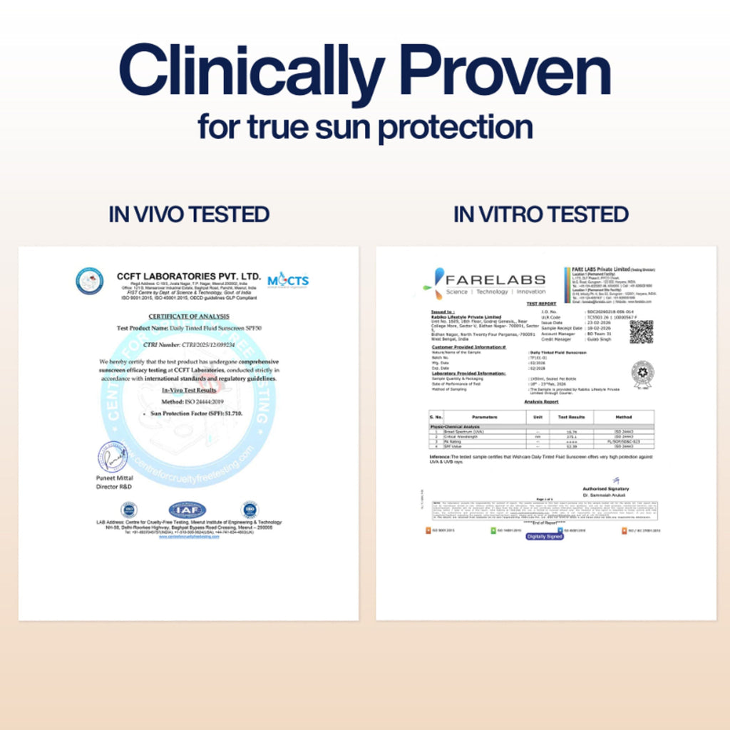 Wishcare Daily Fluid Tinted Sunscreen SPF50PA++++ - R304 | Grocsy