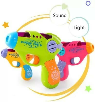 Kipa Fun Gun Colorful Musical Toy with Flashing LED Light and Sound for Kids Boys & Girls-Red | Grocsy