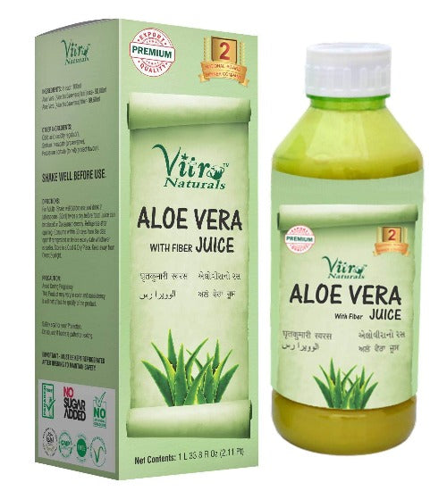 Vitro Naturals Aloe Vera Juice With Fiber Juice | Grocsy