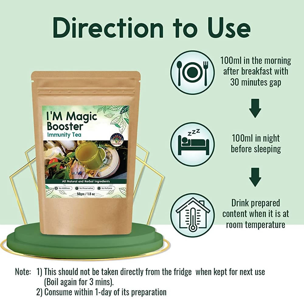Brown & White I'M Magic Booster Immunity Tea | Grocsy