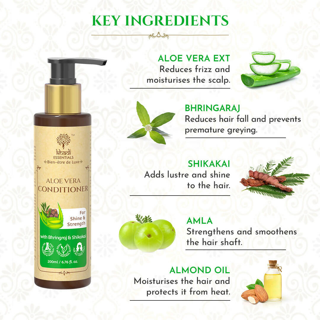Khadi Essentials Aloe Vera Conditioner | Grocsy