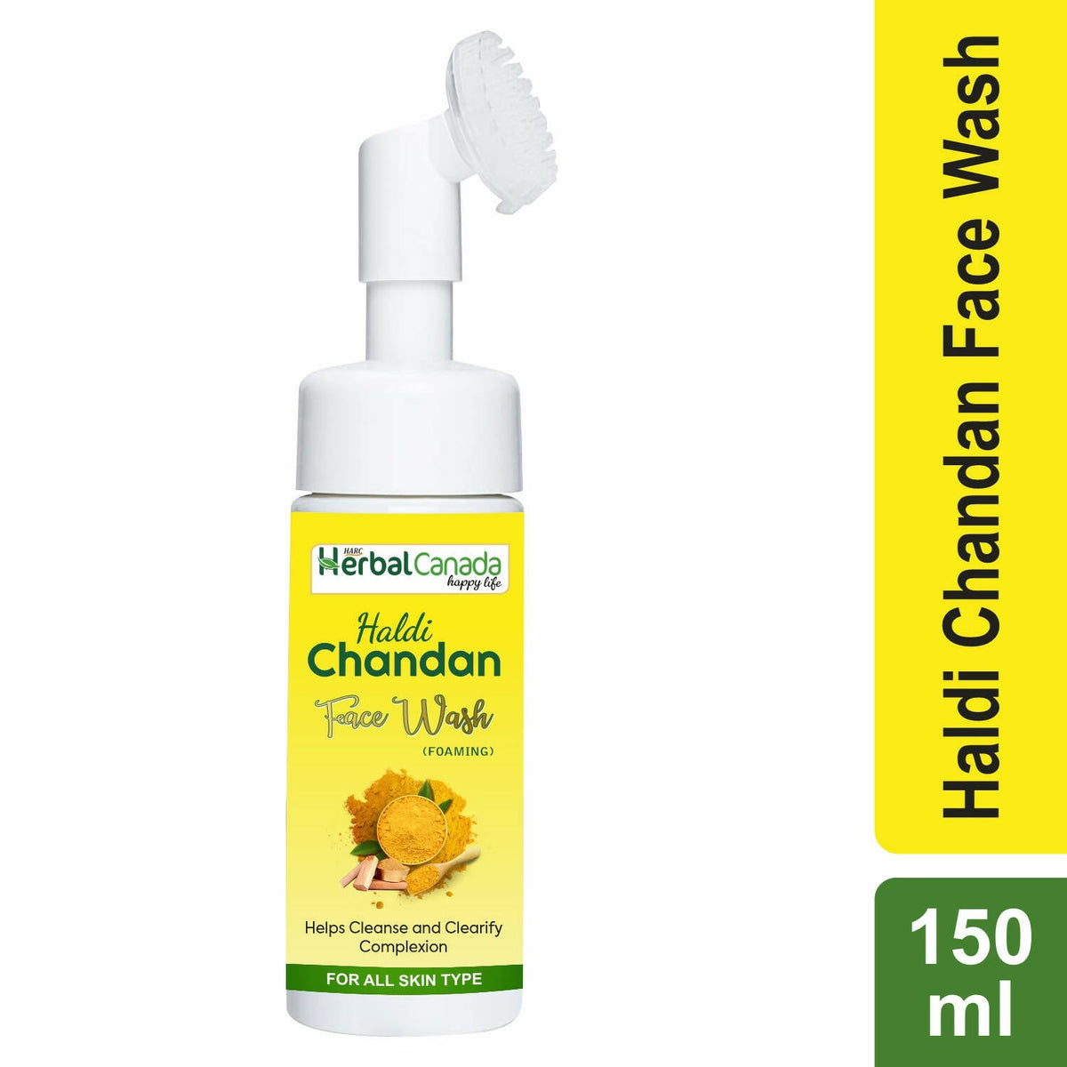 Herbal Canada Haldi Chandan Foaming Face Wash | Grocsy