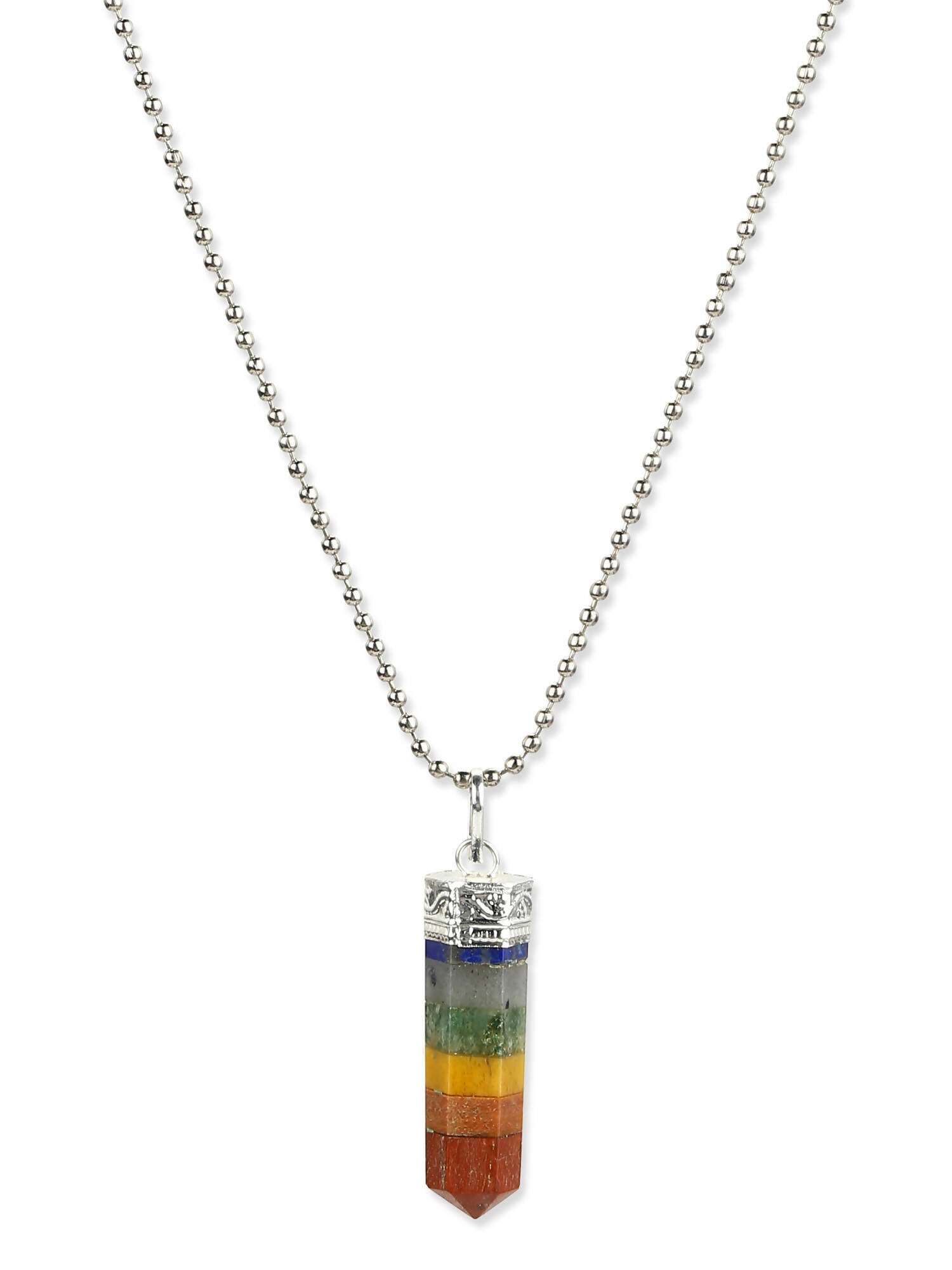 Silver-Plated Necklace - Ruby Raang | Grocsy