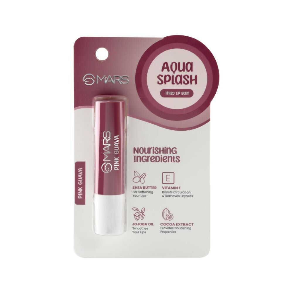 MARS Cosmetics Aqua Splash Tinted Lip Balm - 04 Pink Guava | Grocsy