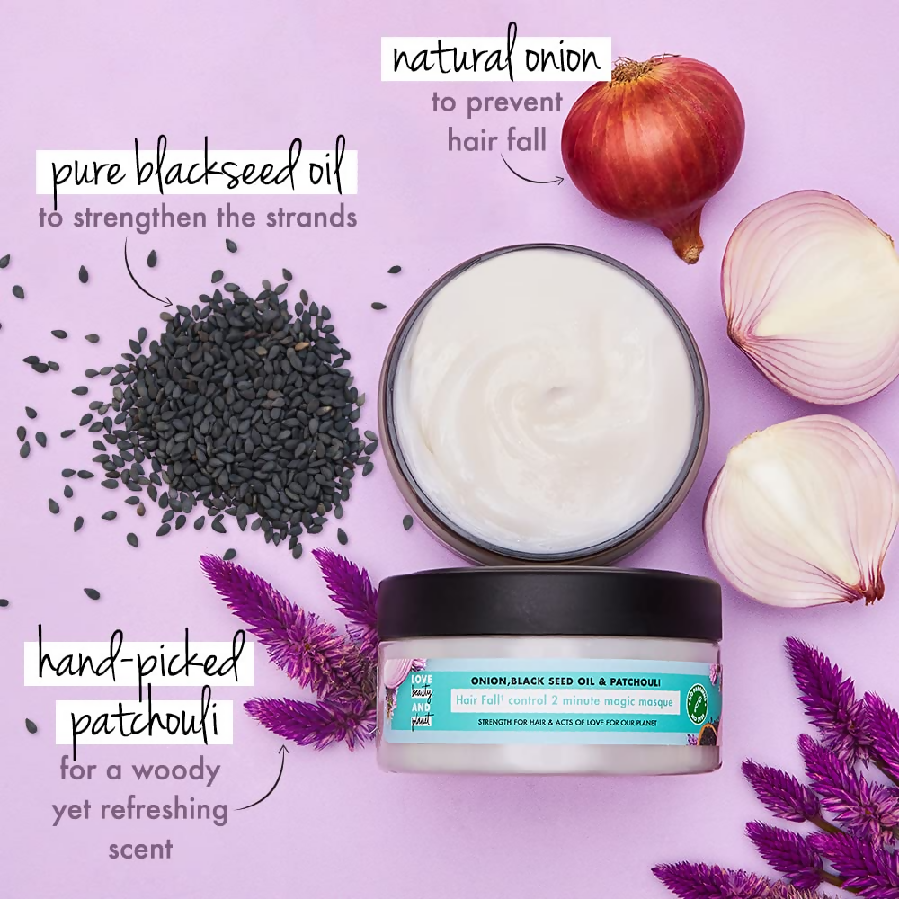 Love Beauty And Planet Onion Black Seed & Patchouli Hair Mask | Grocsy