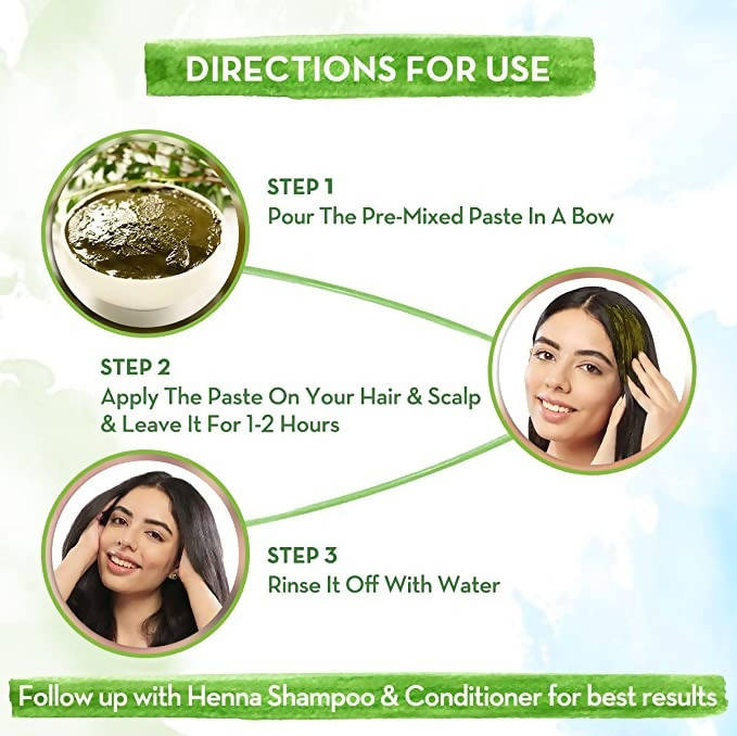 Mamaearth Natural Henna Paste For Rich Naturally Colored Hair | Grocsy