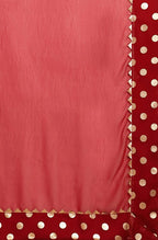 Janasya Women Women's Red Poly Georgette Printed Saree With Blouse Piece | Grocsy