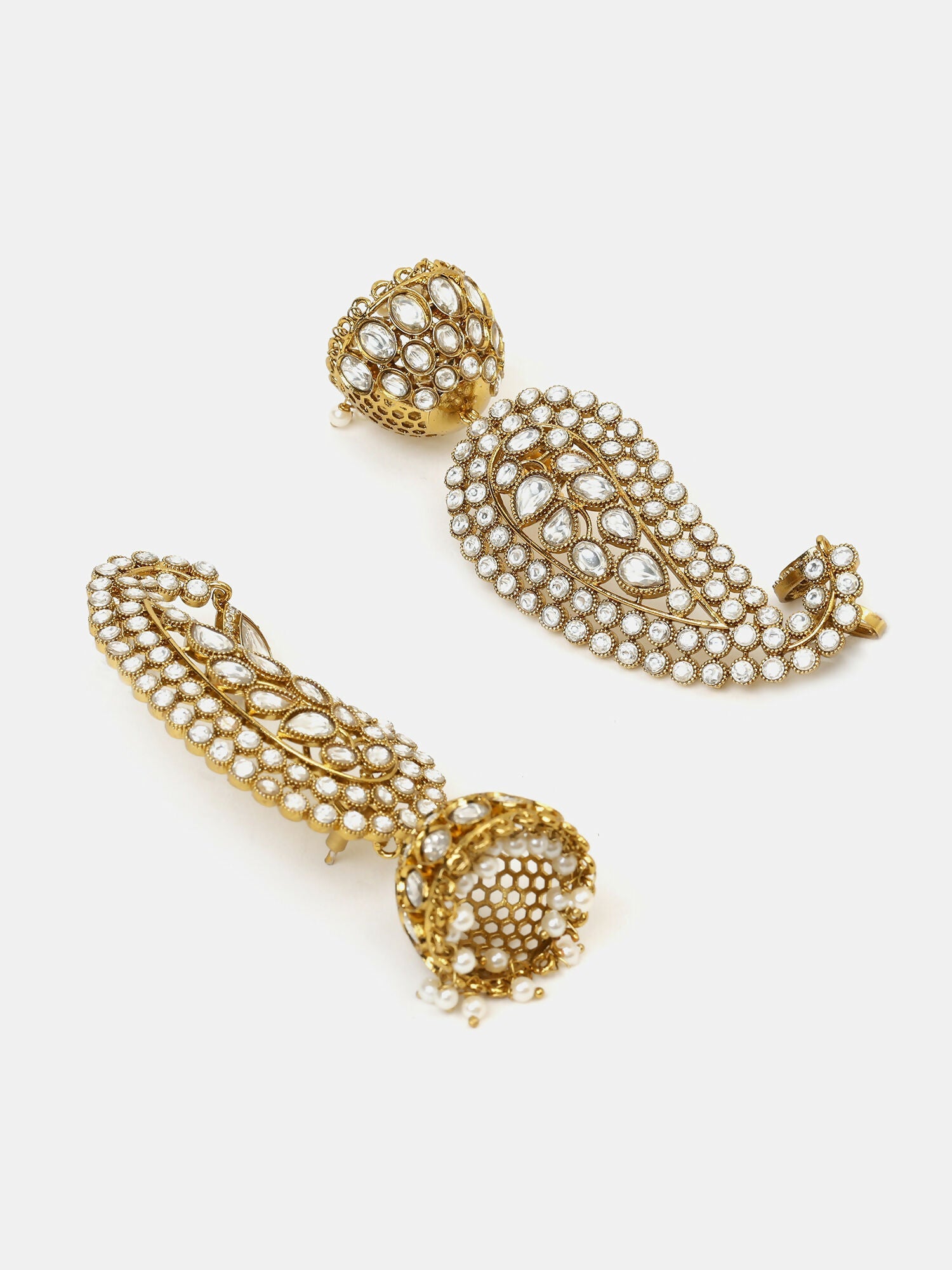 Ruby Raang Pearl Jhumka | Grocsy