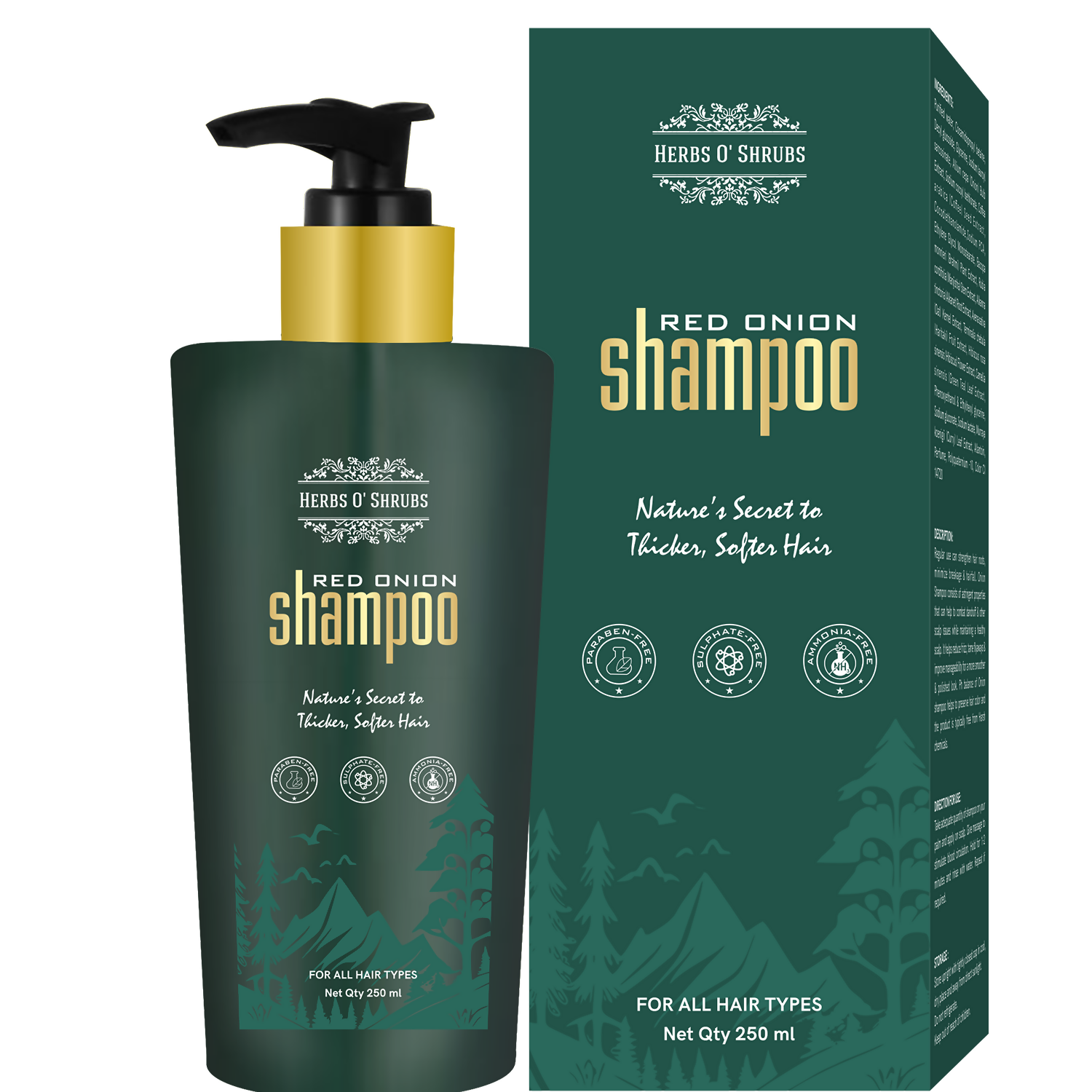 HerbsO’Shrubs Onion Strength & Shine Shampoo | Grocsy