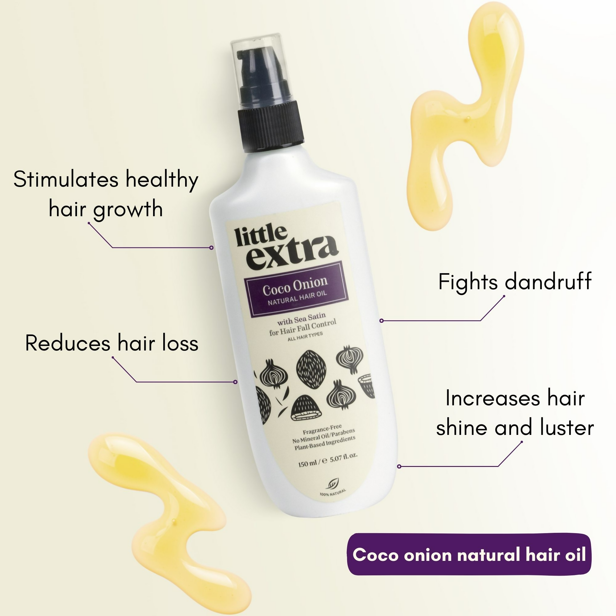 Little Extra Coco Onion Anti Hair Fall Kit | Grocsy