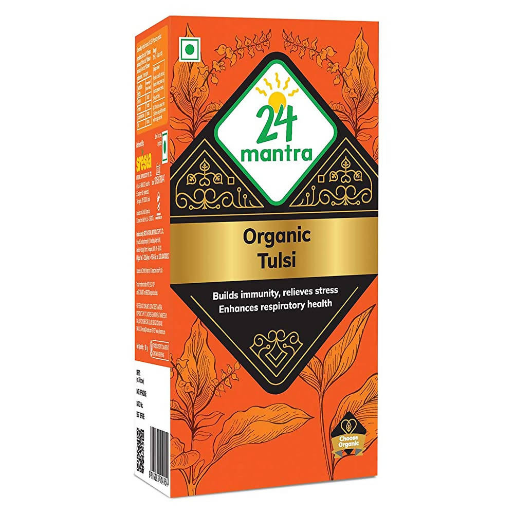 24 Mantra Organic Tulsi Tea Powder | Grocsy
