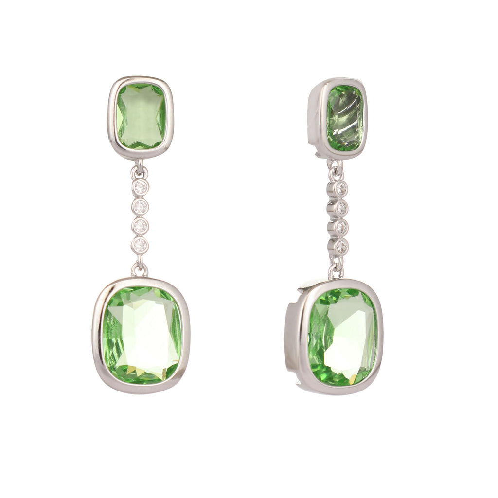 Nuyug Green Luxe Cascades Anti Tarnish Earrings | Grocsy