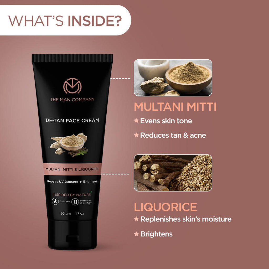 The Man Company De-Tan Face Cream | Grocsy