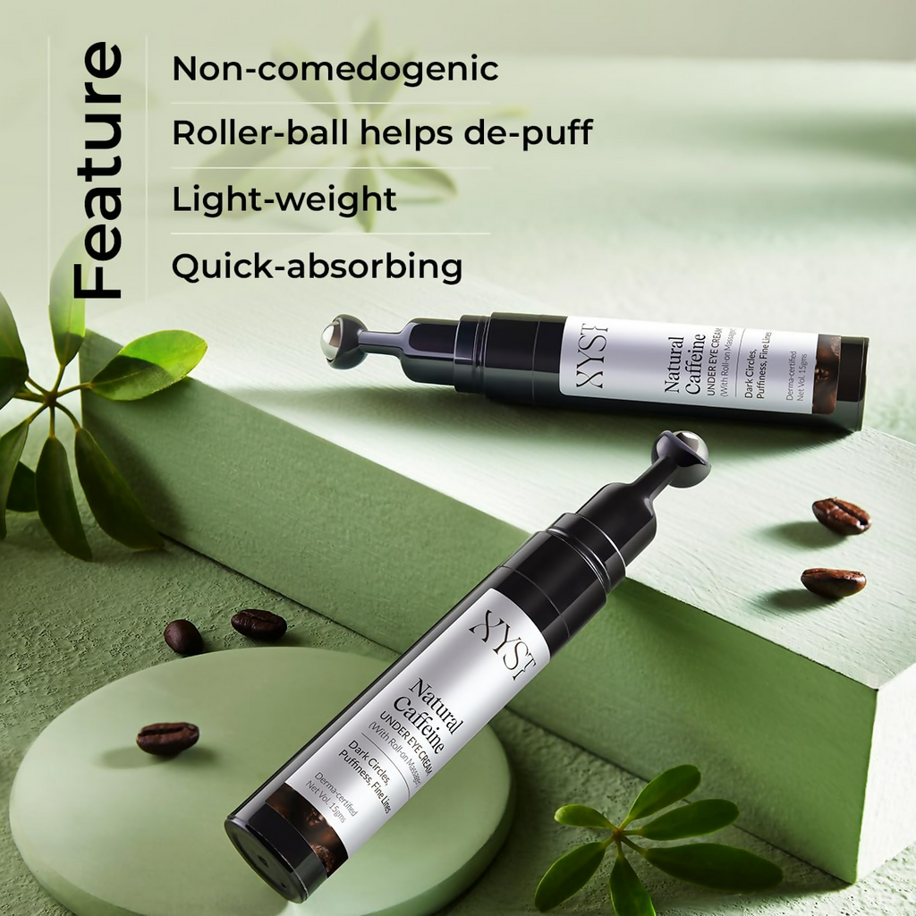 Xyst Natural Caffeine Under Eye Roll-On For Dark Circle | Grocsy