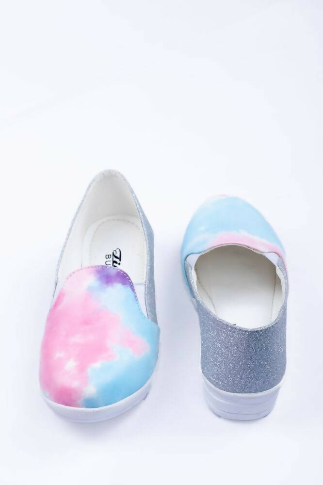 Tiny Bugs Girls Multi Color Prited Flat Casual Wear Ballerinas - Multi Color | Grocsy
