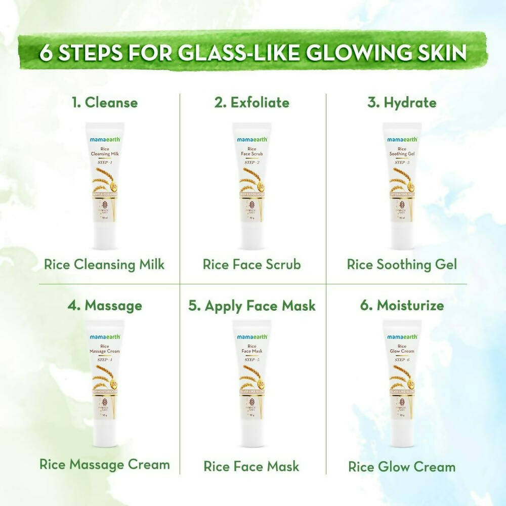 Mamaearth Rice Facial Kit With Rice Water & Niacinamide | Grocsy