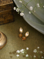 Ruby Raang Yellow Kundan Studs | Grocsy