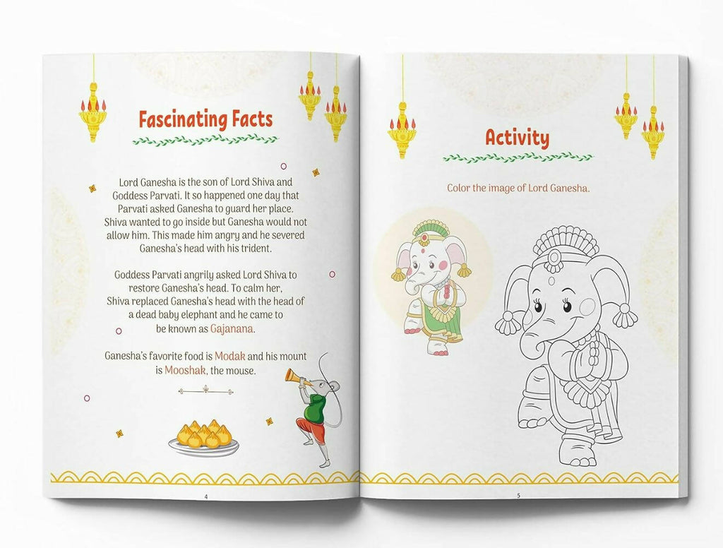 Shlokas And Mantras - Activity Book For Kids | Grocsy