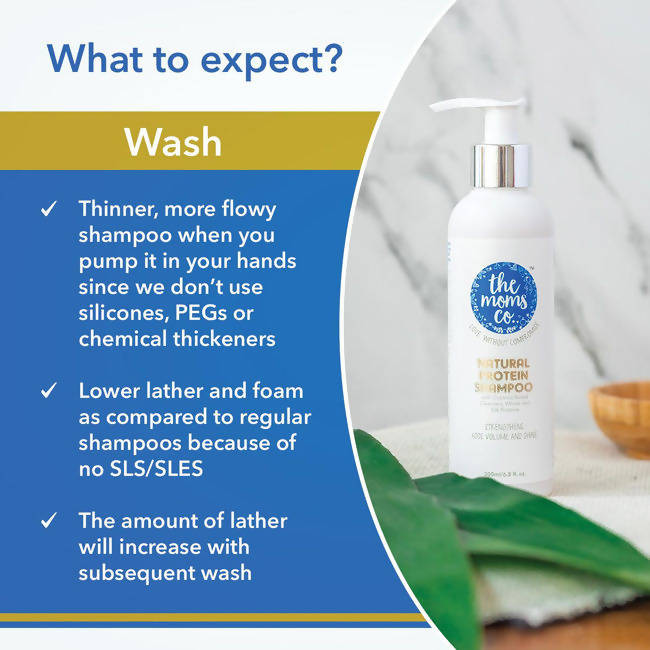 The Moms Co Natural Protein Hair Care Bundle | Grocsy