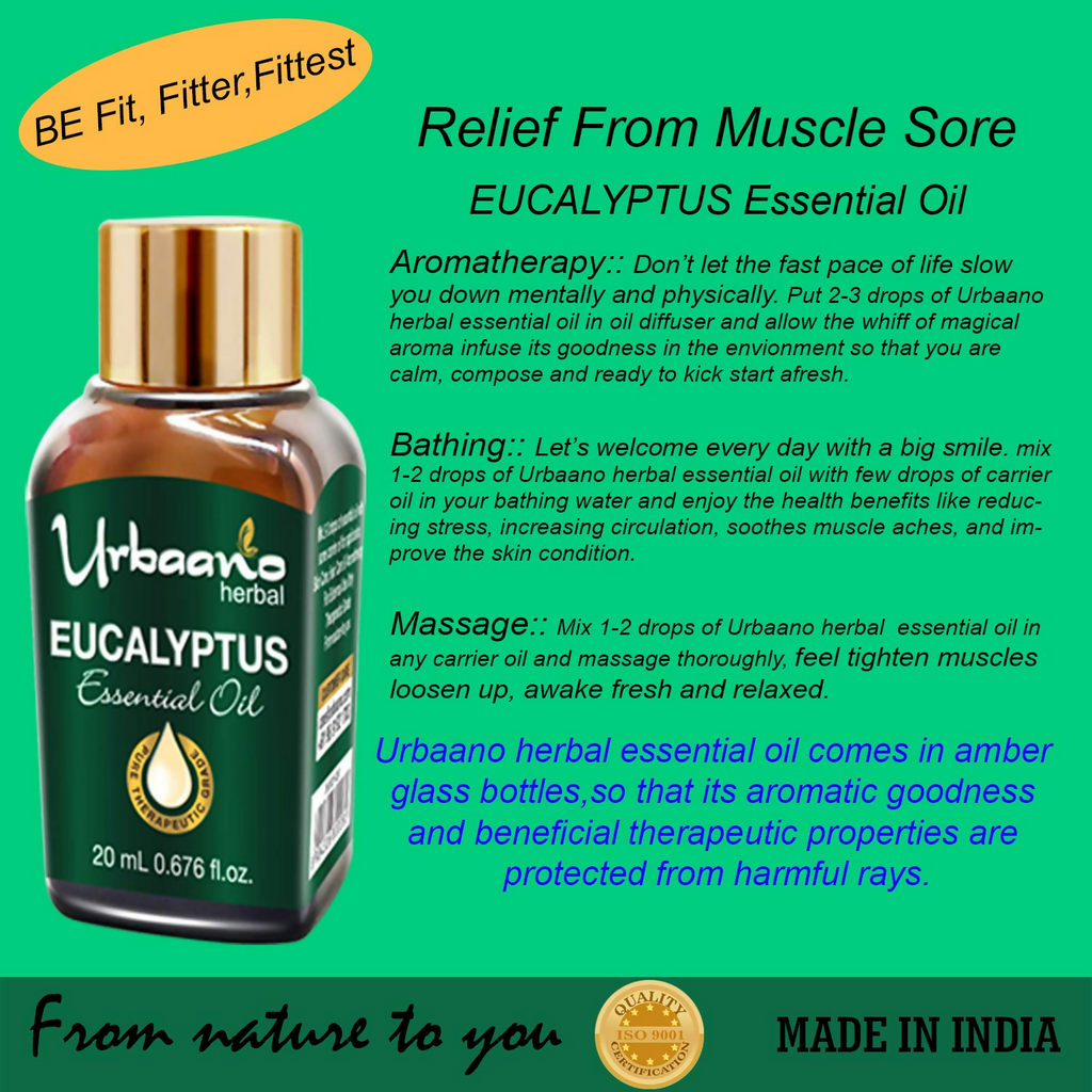 Urbaano Herbal Eucalyptus Essential Oil | Grocsy
