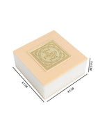 Golden Peacock White 24 Ct Gold Polished White SaiBaba Wood Prayer Box | Grocsy