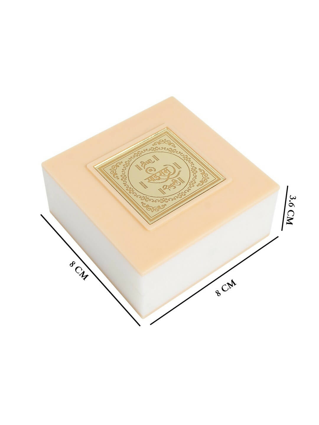 Golden Peacock White 24 Ct Gold Polished White SaiBaba Wood Prayer Box | Grocsy