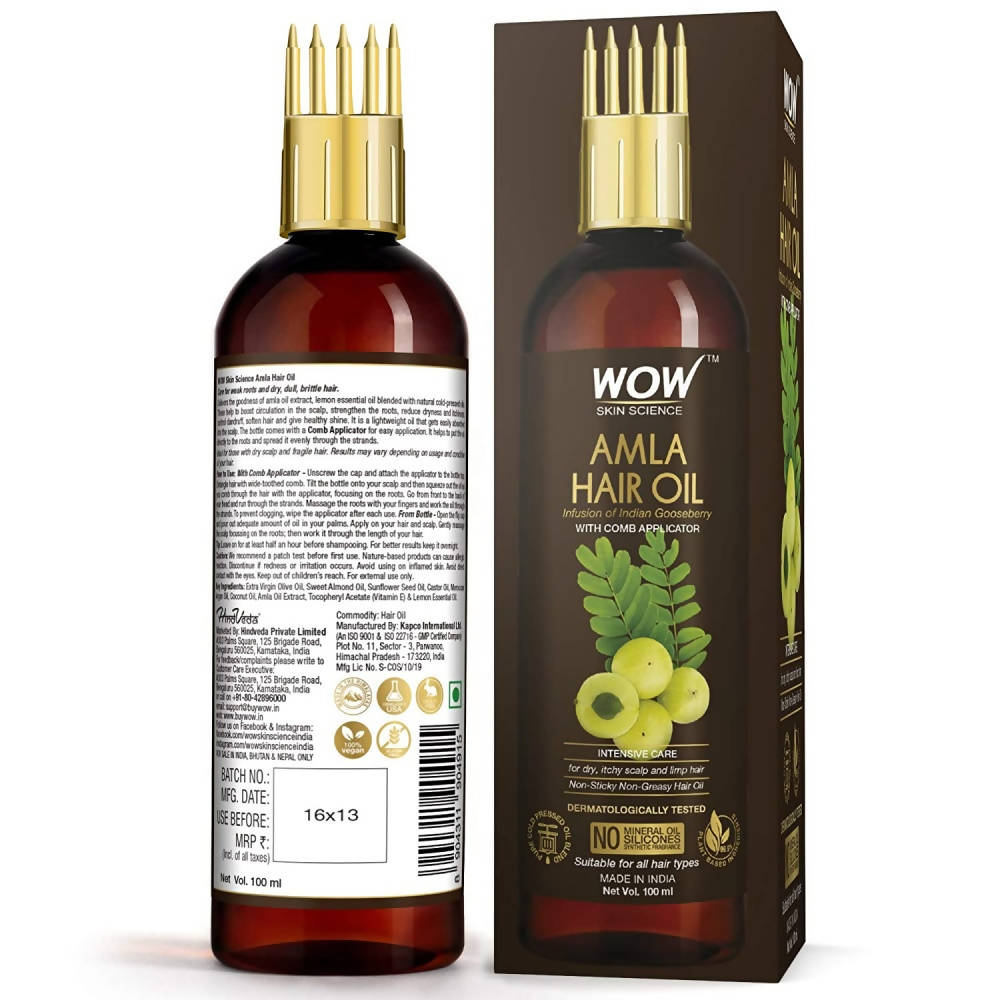 Wow Skin Science Amla Hair Oil | Grocsy