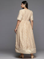 Ahalyaa Women's Traditional wear Ethnic Dress - Tan | Grocsy