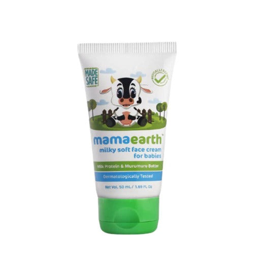 Mamaearth Milky Soft Baby Face Cream For Moisturizes, Soothes, Heals Chapped Skin | Grocsy