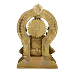 Devlok Maharaja Ganesha Pure Brass Idol | Grocsy