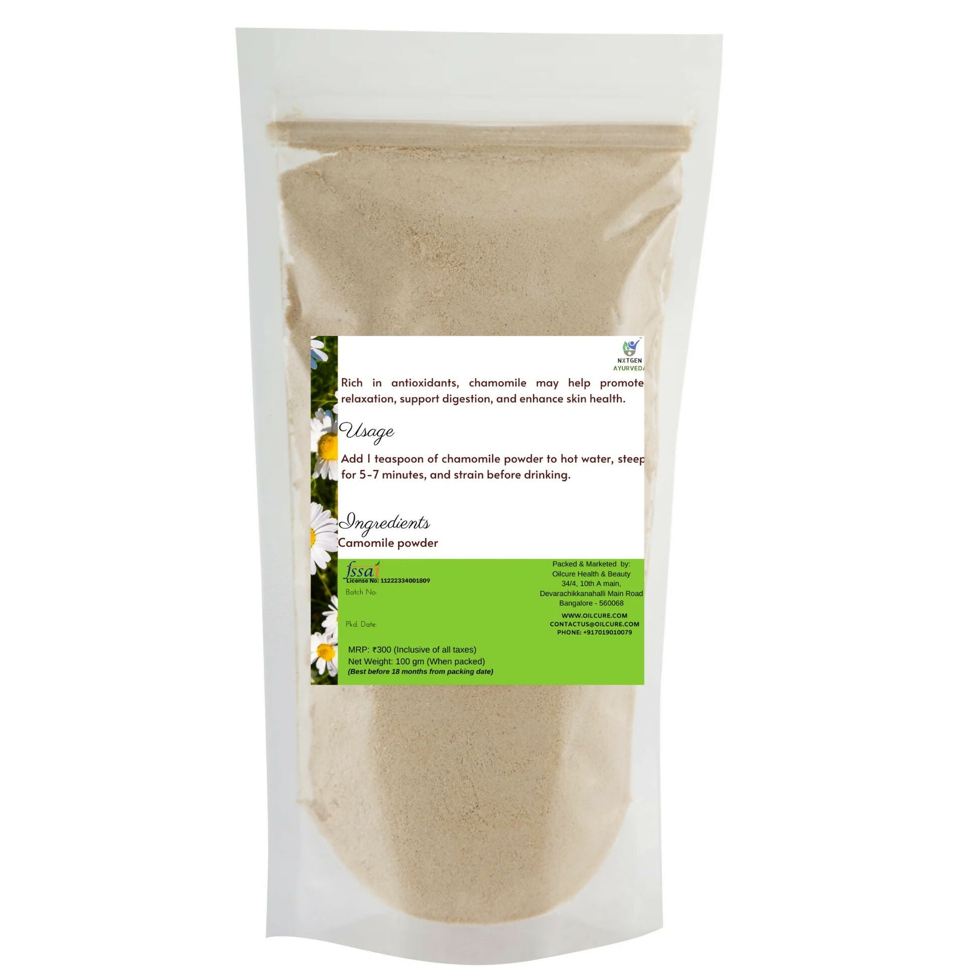Oilcure Camomile Flower Powder | Grocsy