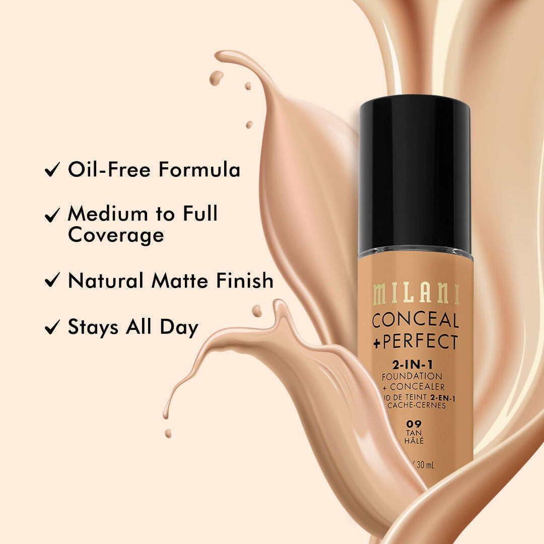Milani Conceal + Perfect 2-In-1 Foundation + Concealer - Tan | Grocsy