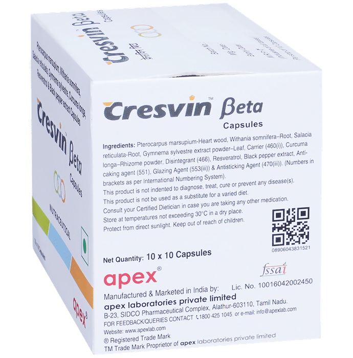 Apex Cresvin Beta Capsules | Grocsy