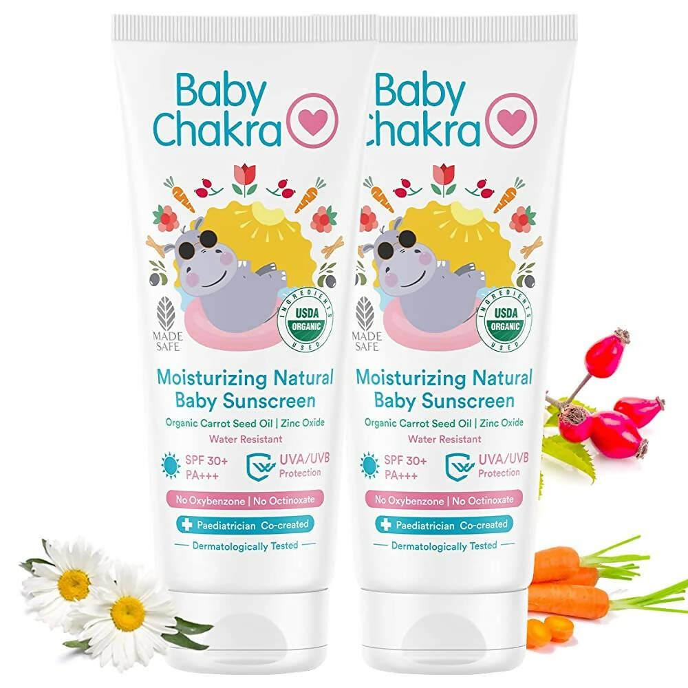 BabyChakra Moisturizing Natural Baby Sunscreen | Grocsy