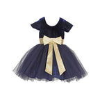 Asmaani Baby Girl's Blue Color Satin Midi Length Frock (AS-DRESS-22010) | Grocsy