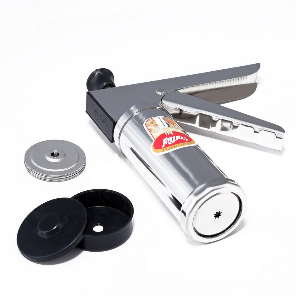 Anjali Kitchen Express Muruku Gripper with 12 Stailess Steel Jalis | Grocsy