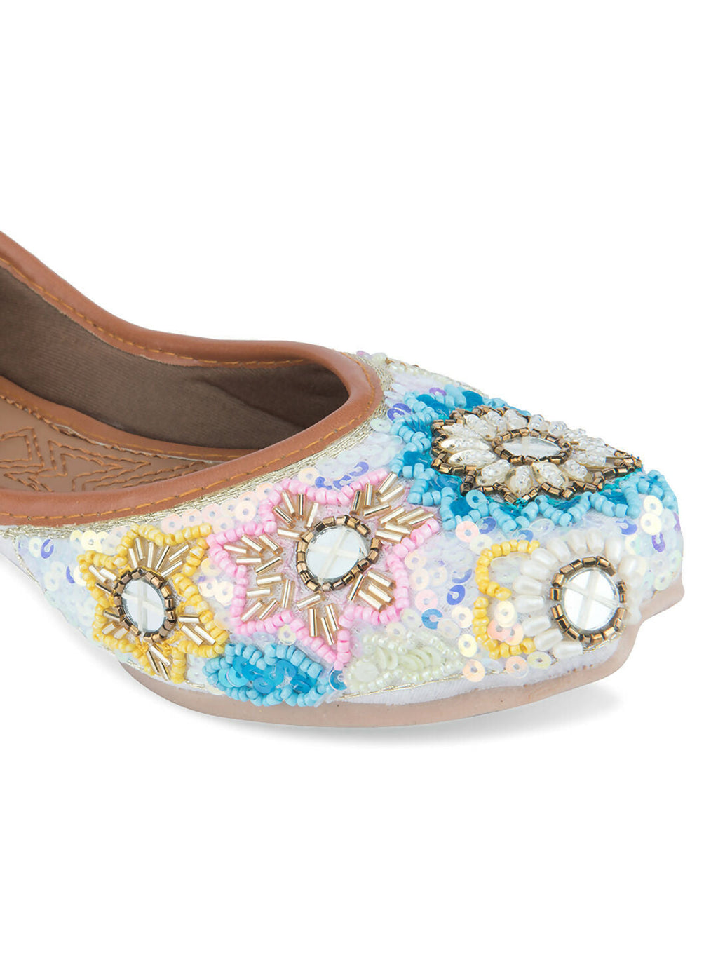 Desi Colour Women Indian Ethnic Footwear-Heavy Emb -8 | Grocsy